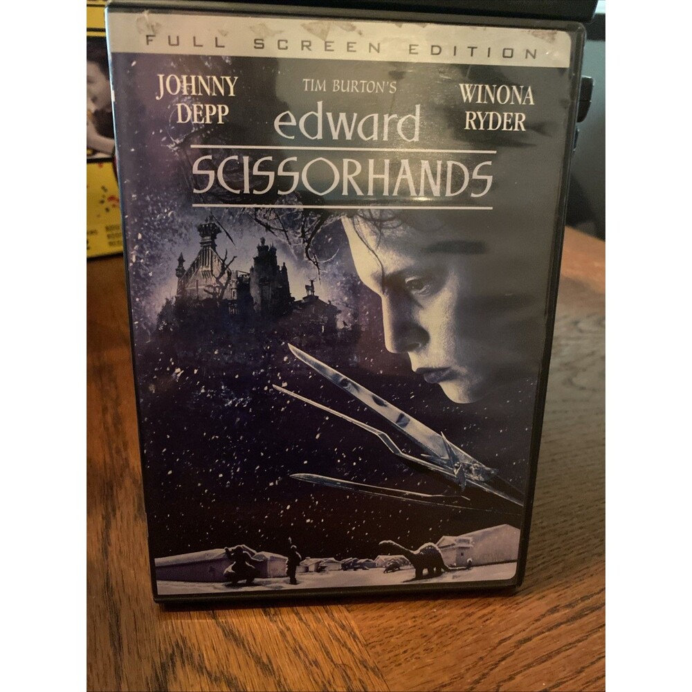 Edward Scissorhands DVD, 2002, Full Screen- Johnny Depp Winona Ryder Tim Burton